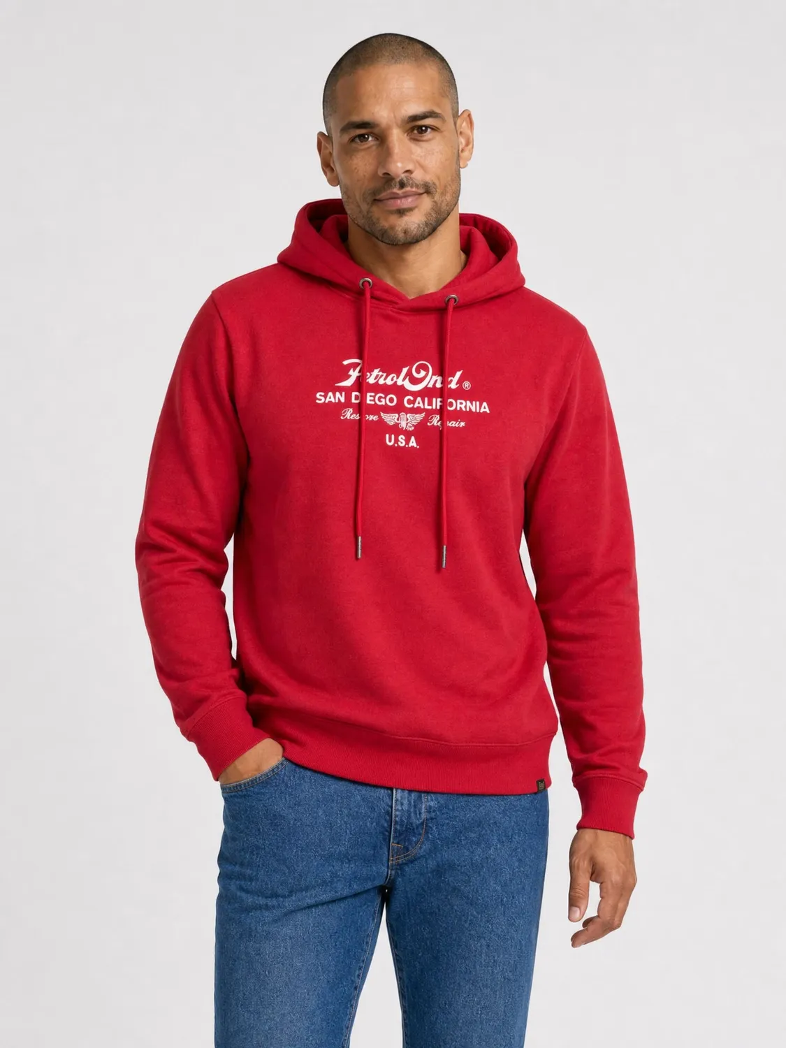 Petrol Industries Artwork Repair hoodie regular fit