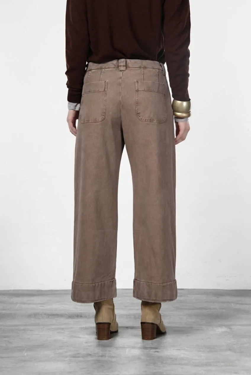 Mason's New York Studio Crop chinos mørkebeige twill