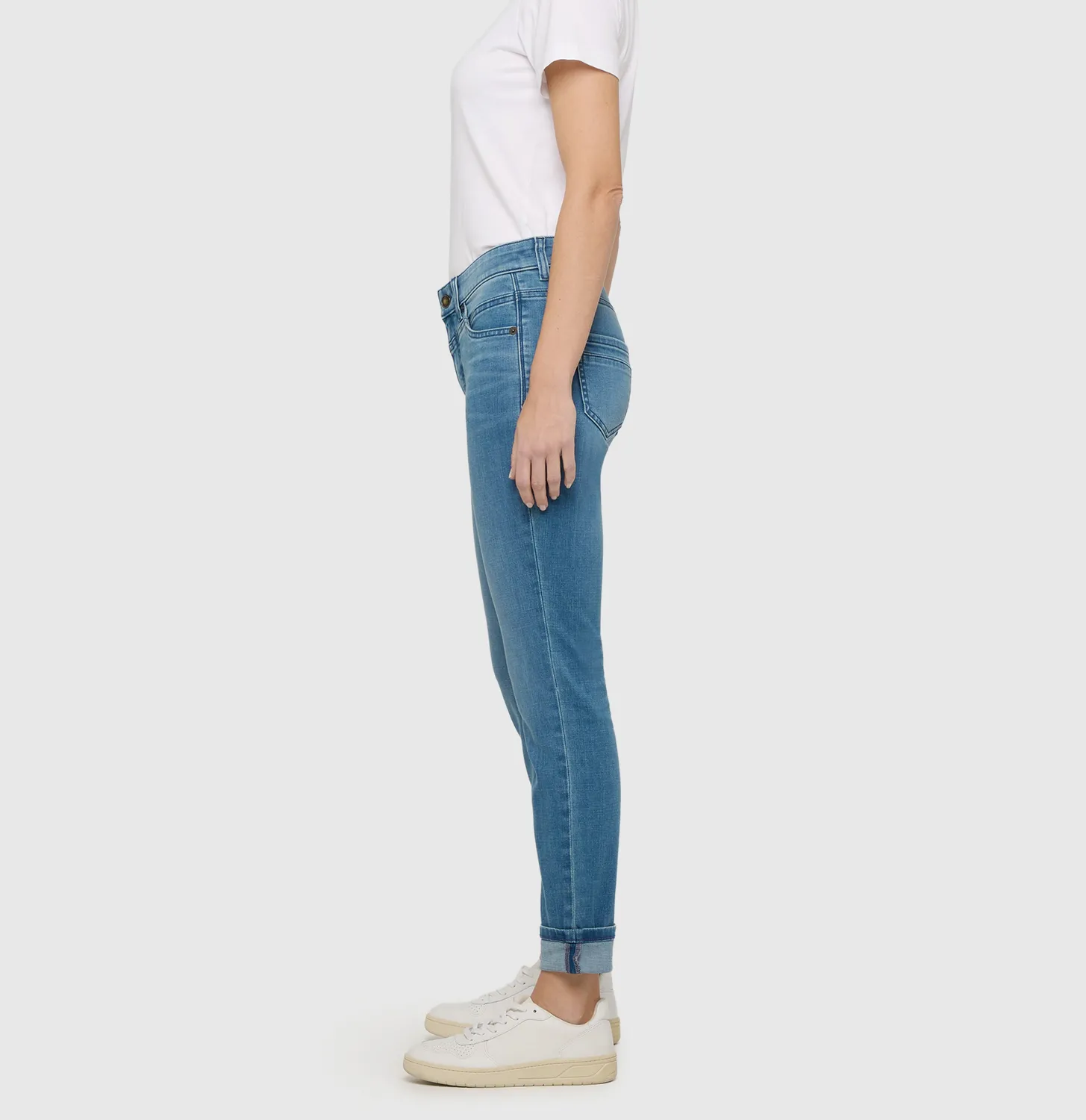 MAC Rich Slim 5904-90-0389L jeans mellemblå modal