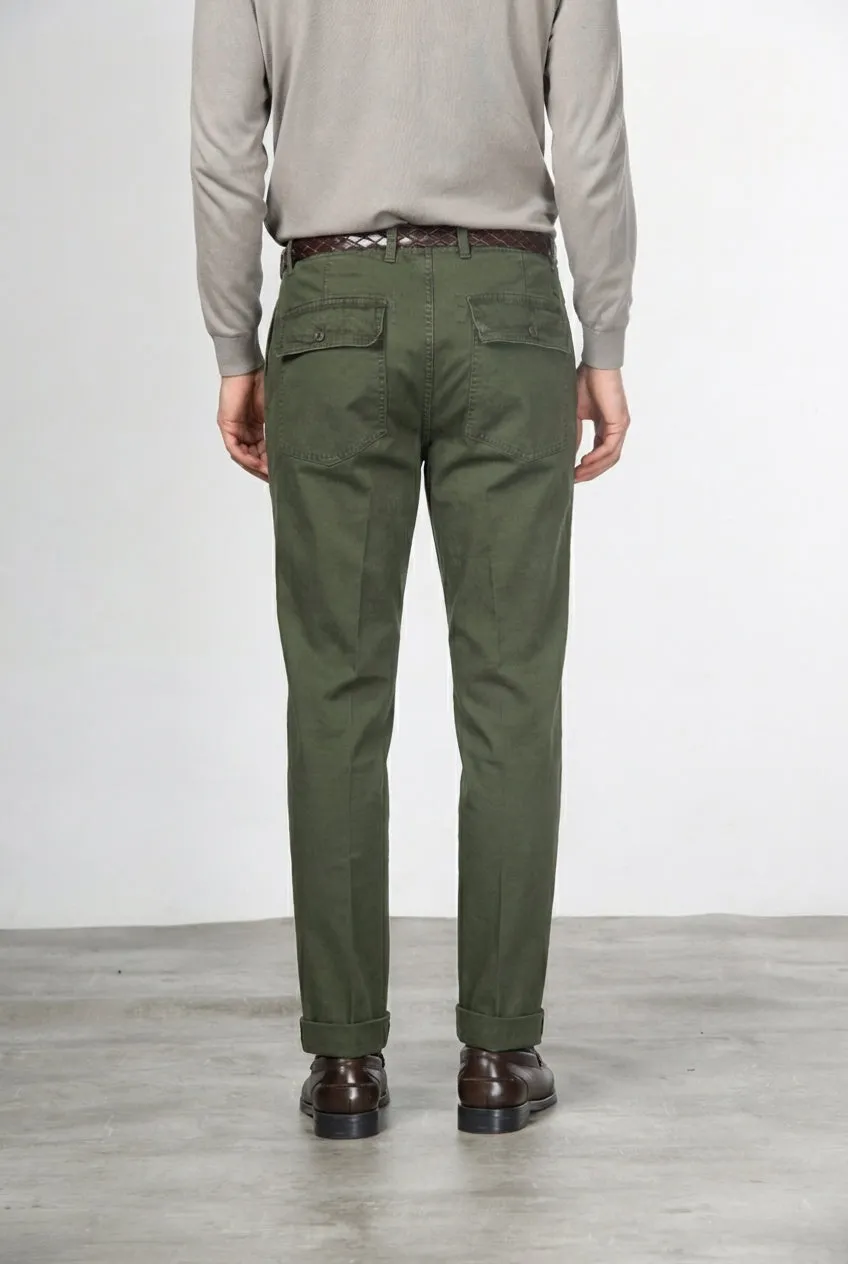 Mason's Prescott chinobukser mørkegrøn relaxed fit