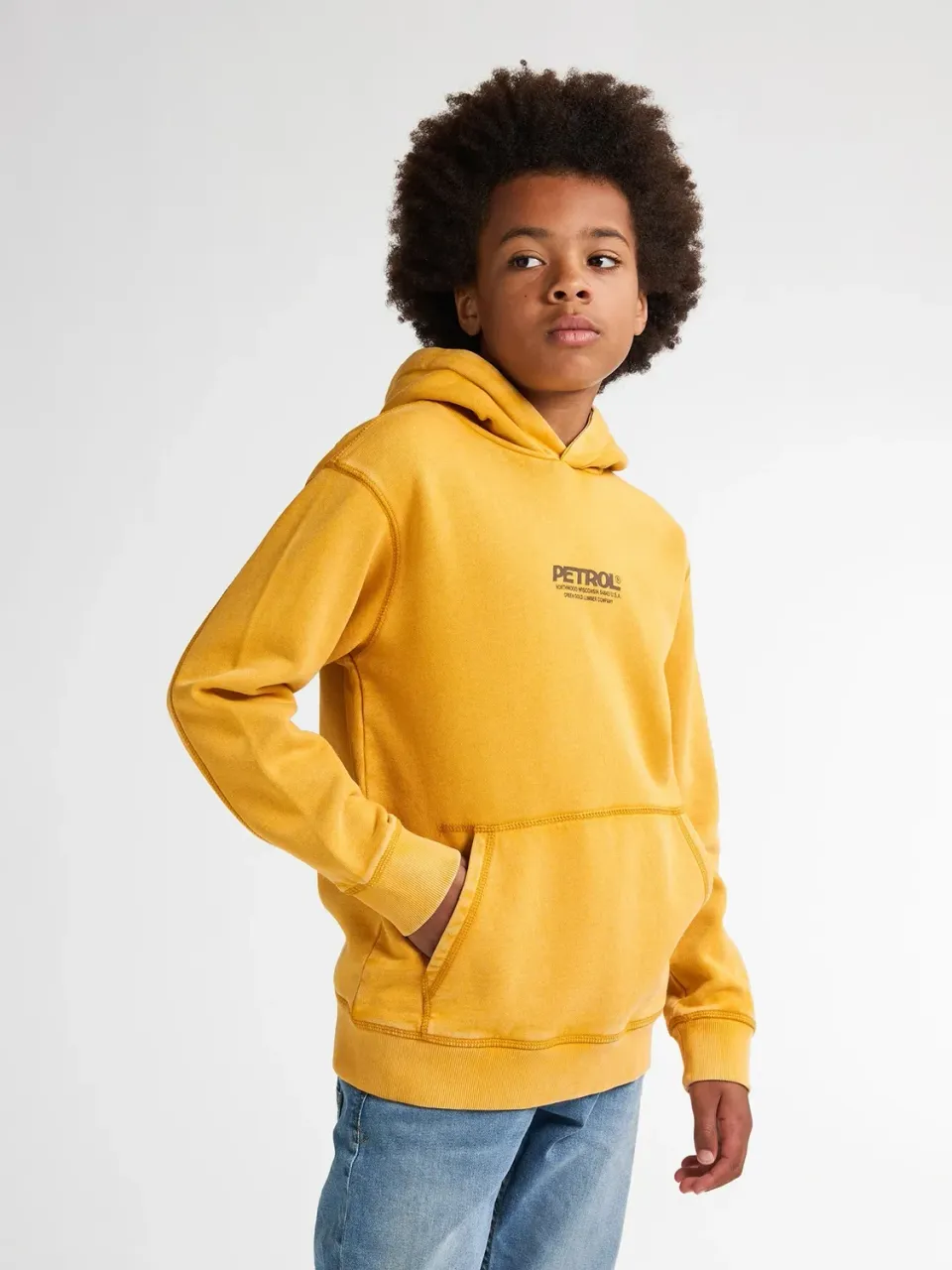 Petrol Industries Klamath hoodie drenge bomuld sunflower