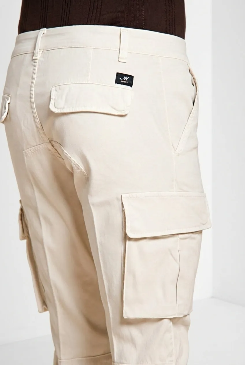 Mason's Chile cargobukser kridhvid extra slim