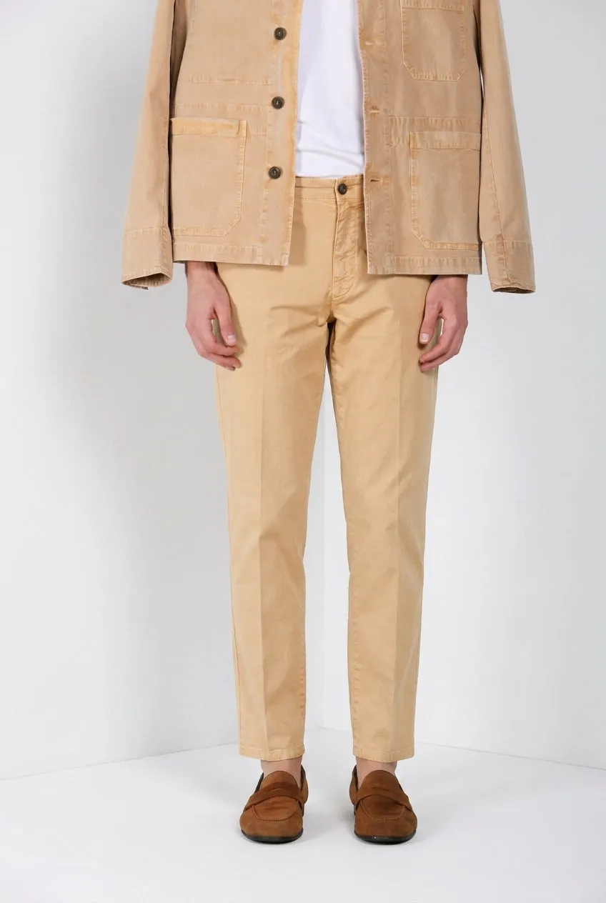 Mason's Madison M74 chinobukser kaki carrot let twill