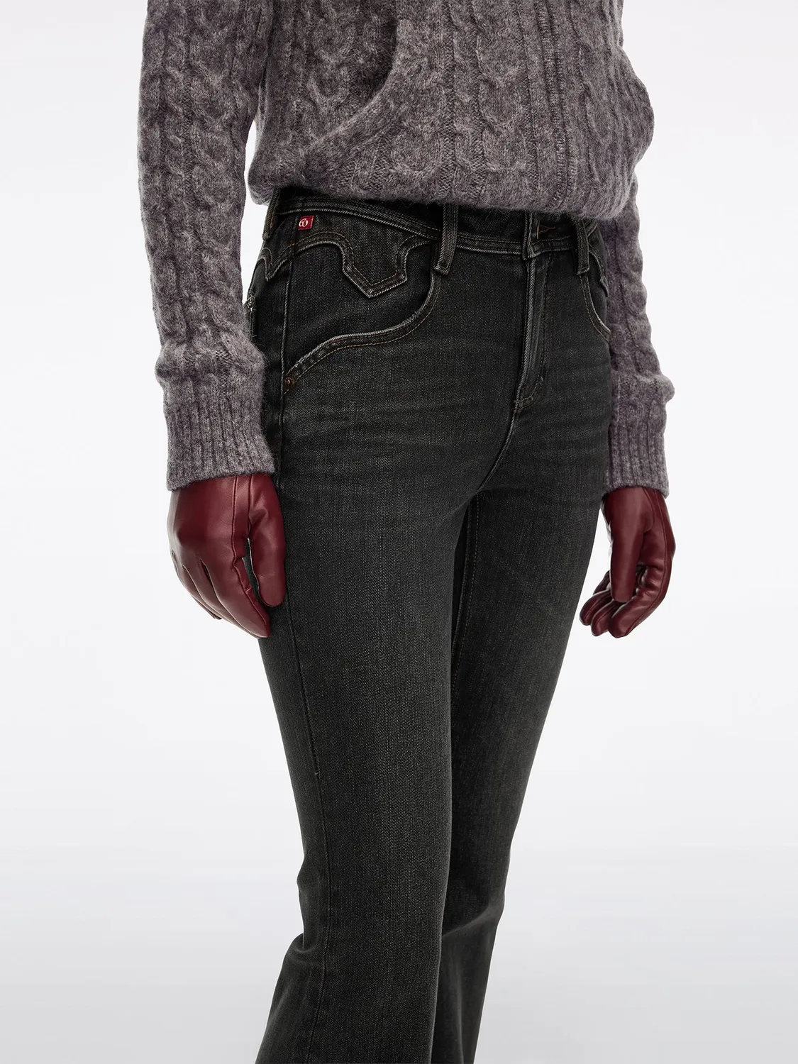 Miss Sixty Bella flare jeans Black Fog blød