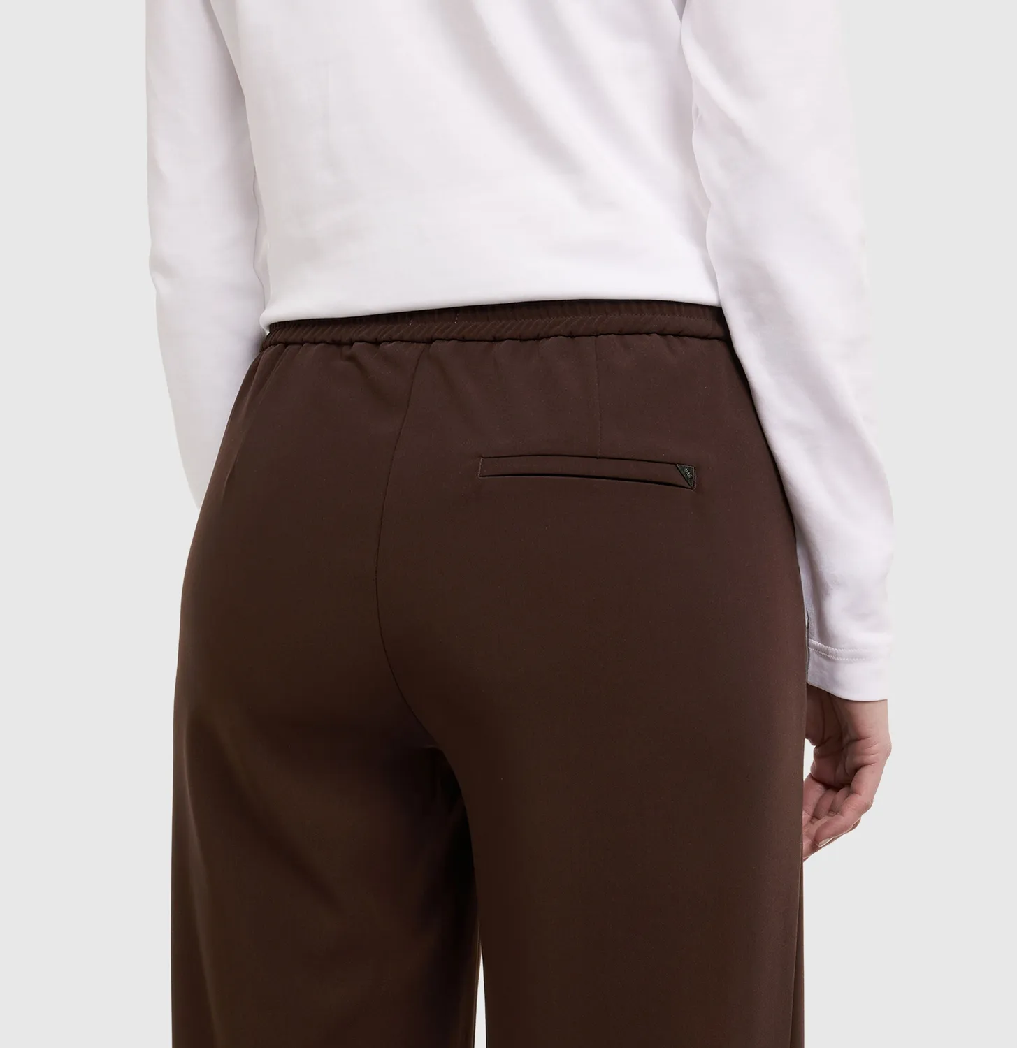 MAC Christy crepebukser brune wide