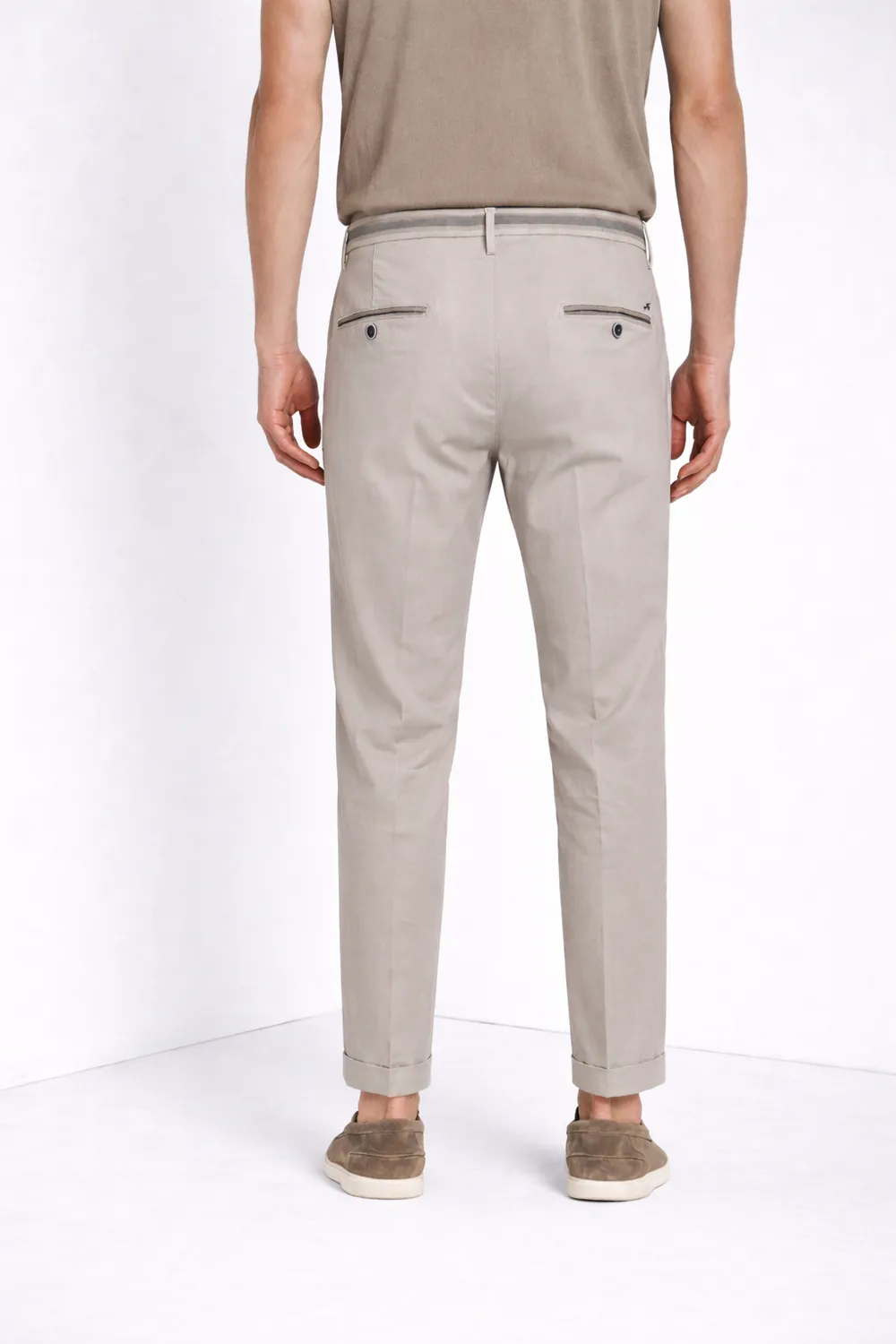 Mason's Torino Summer chino bukser hvid slim lyocell