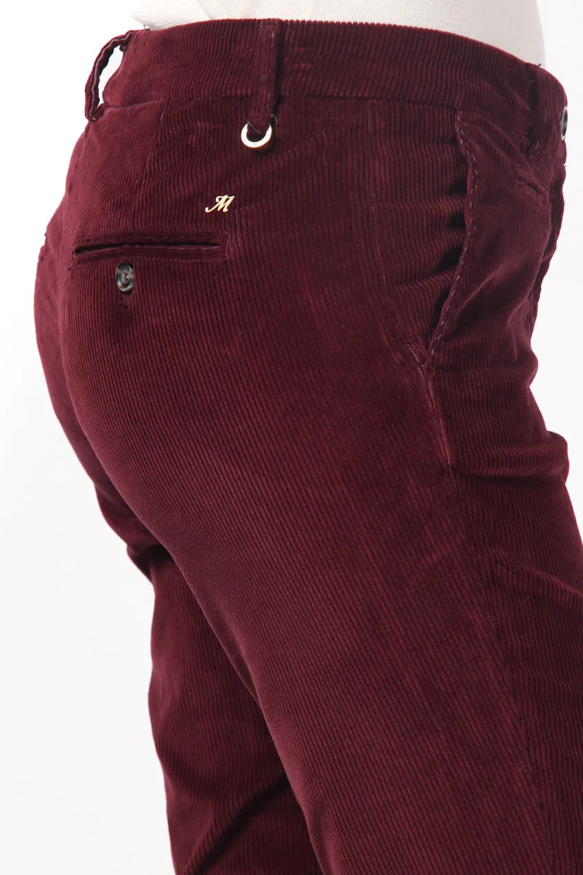 Mason's New York Slim chinos slim fløjl bordeaux