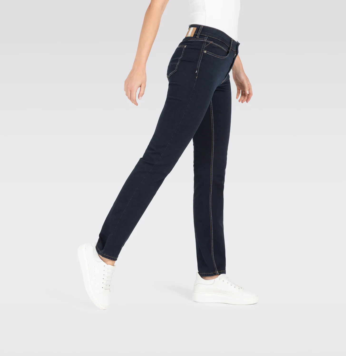 MAC Angela jeans mørkeblå straight recycled
