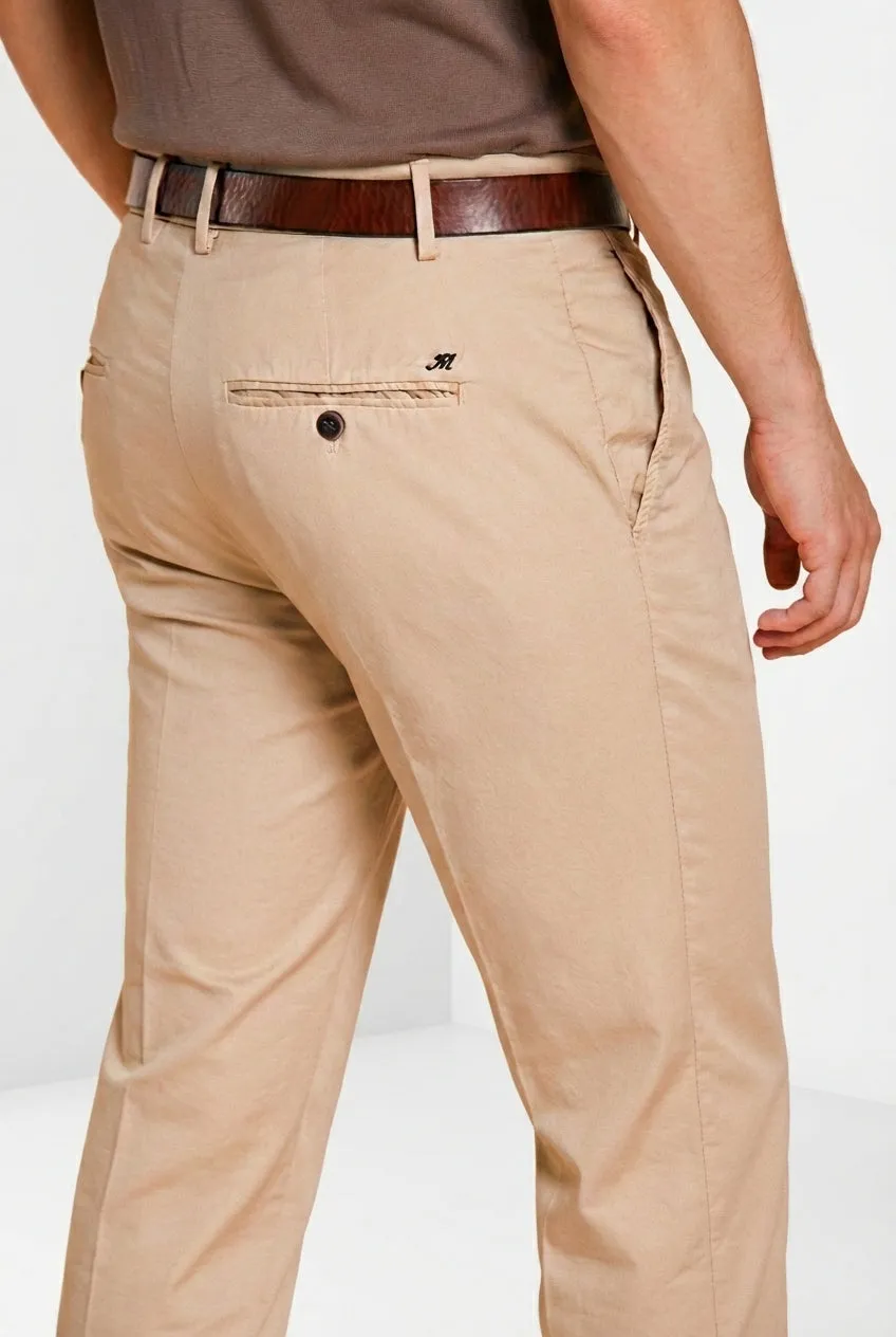 Mason's Milano chinobukser beige gabardin extra slim