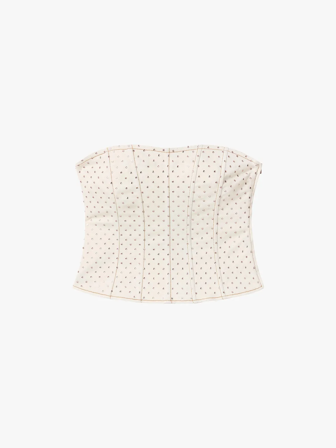Miss Sixty Atelier bandeautop butter yellow med rhinsten
