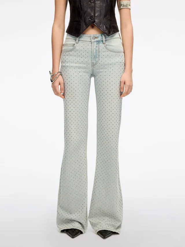 Miss Sixty 6M1JJ16000F20 Flared Jeans Lyseblå Stretch