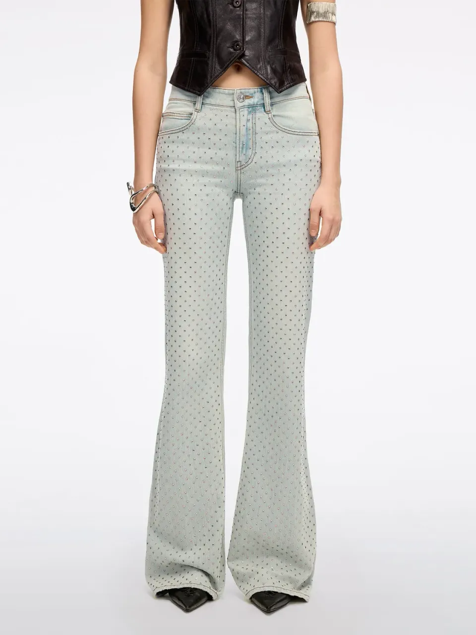 Miss Sixty 6M1JJ16000F20 Flared Jeans Lyseblå Stretch