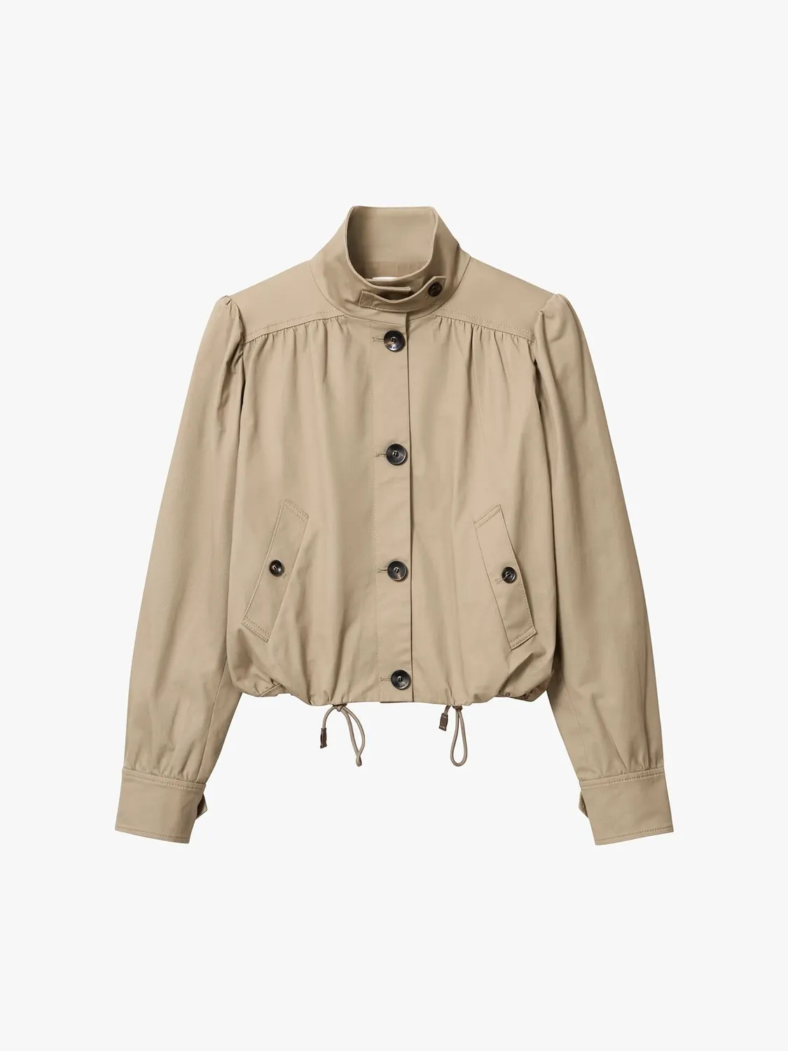 Miss Sixty trench jakke kaki cropped talje