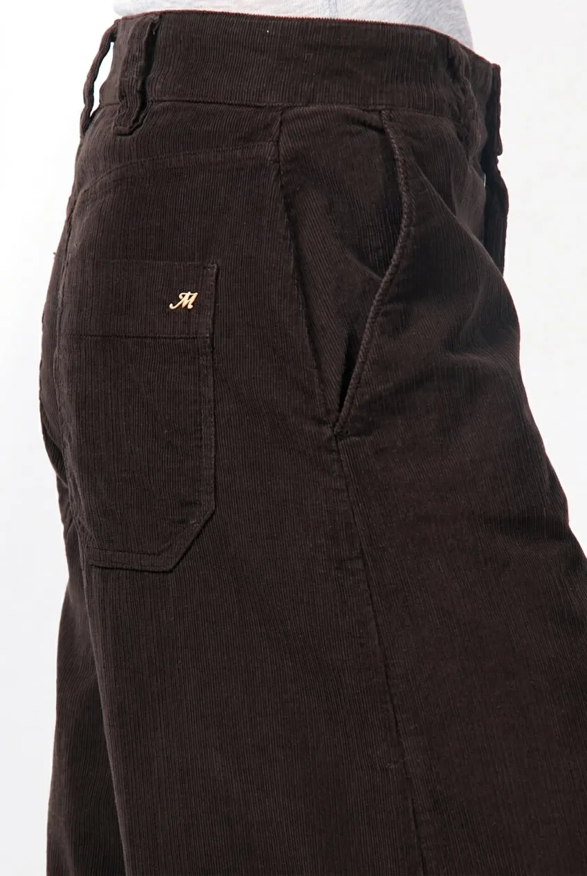 Mason's New York Wide chinos brune fløjl wide leg