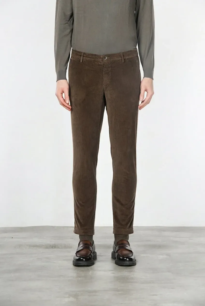 Mason's Milano chinos brun fløjl extra slim
