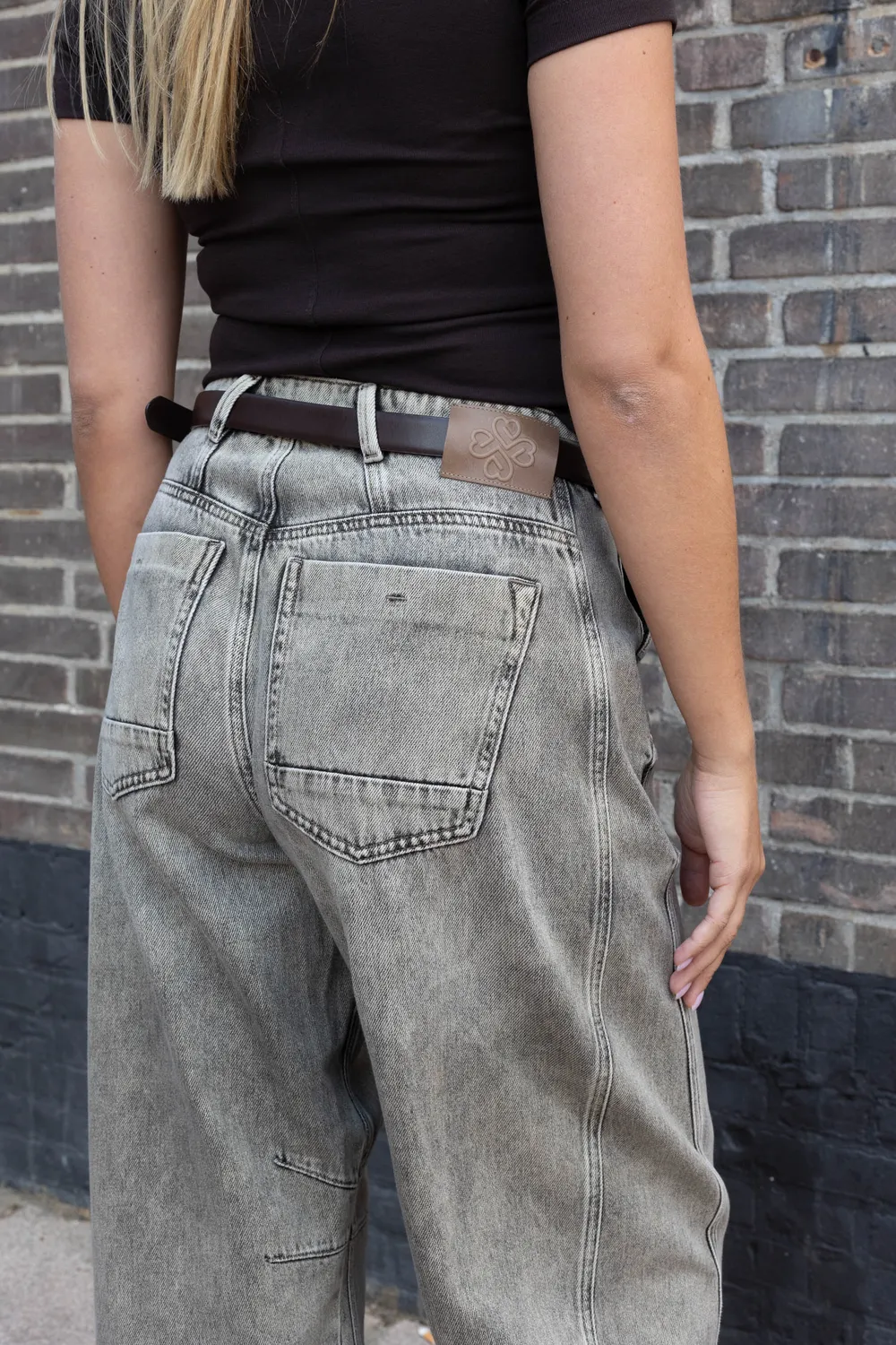 Para Mi Olivia Pocket jeans Desert Vintage Wash barrel