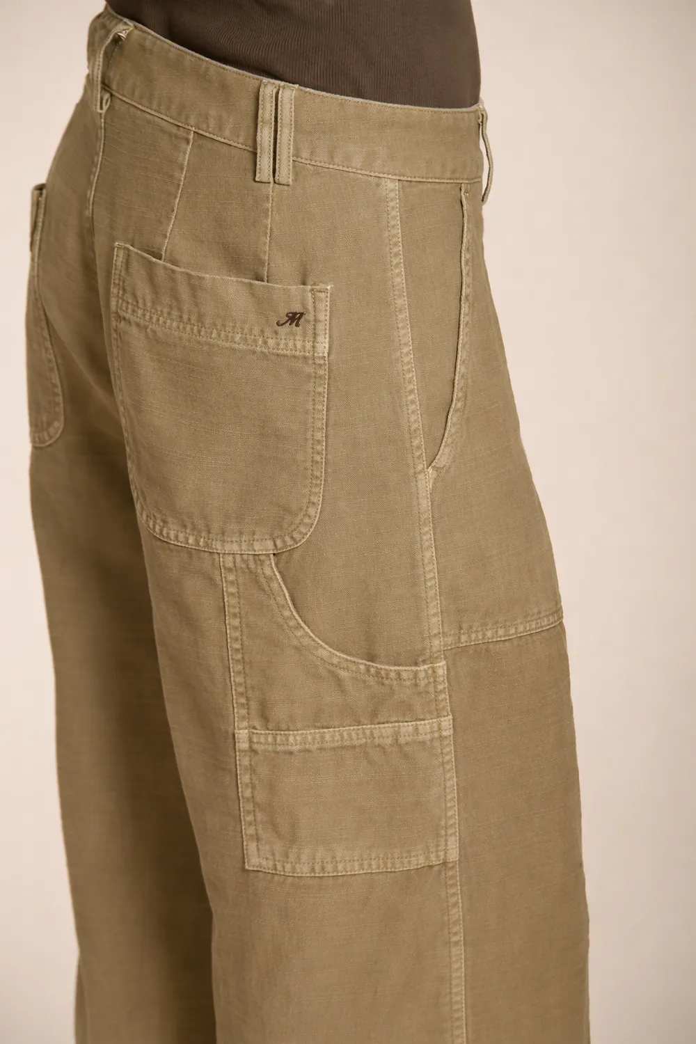 Mason's Dallas Wide cargobukser beige straight