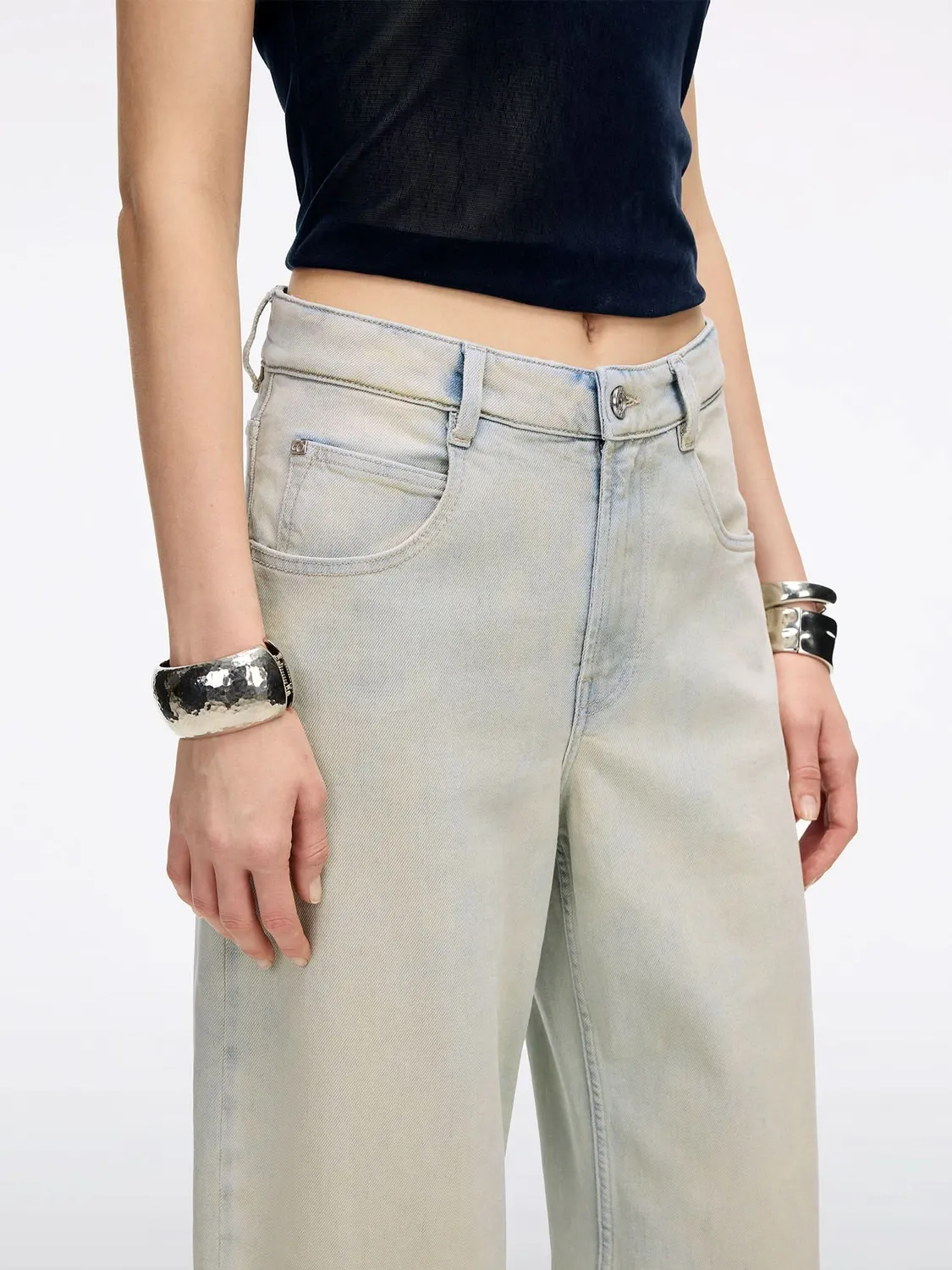 Miss Sixty Elizabeth barrel jeans lyseblå stretch