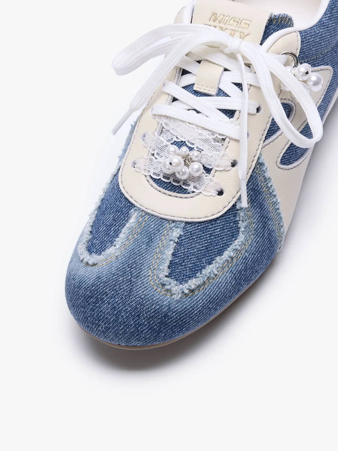 Miss Sixty 6M1QJ84700 sneakers blå denim patchwork