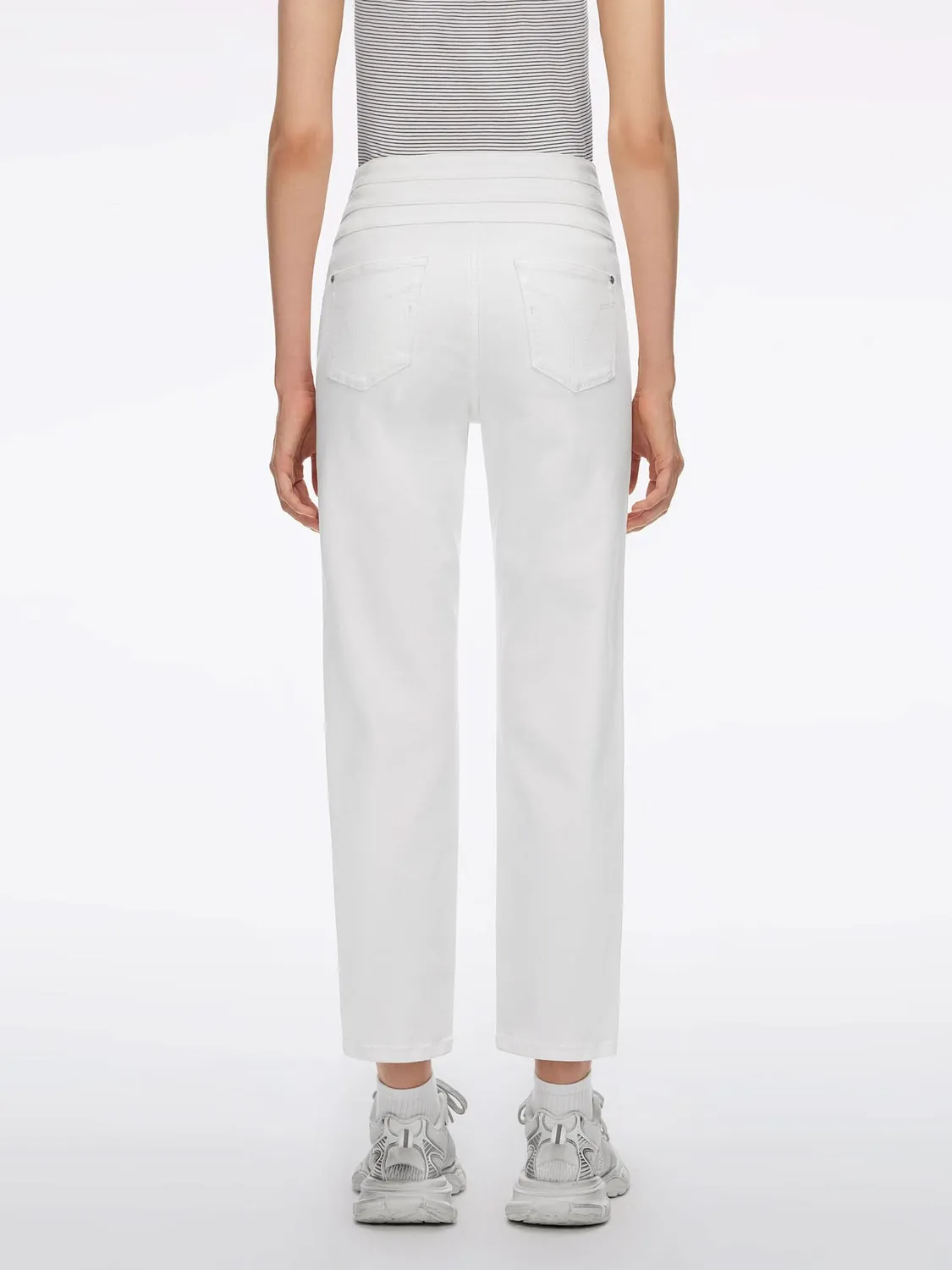 Miss Sixty Straight-Leg jeans hvide høj talje 30