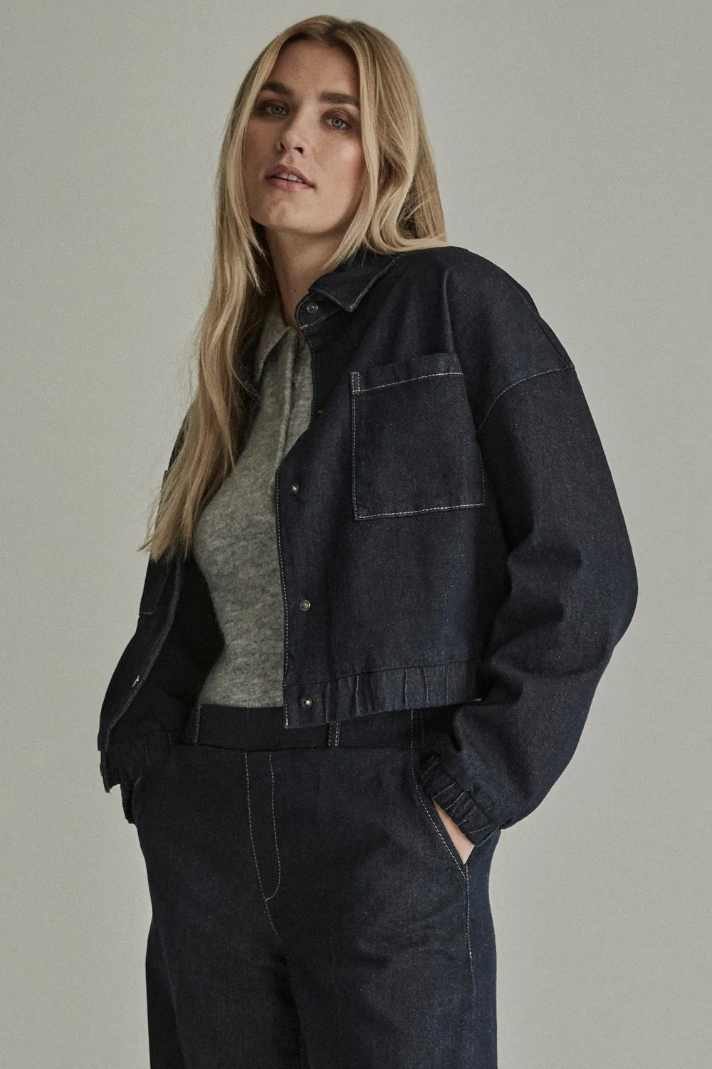 Para Mi Jeans Lynn jakke indigoblå bomber