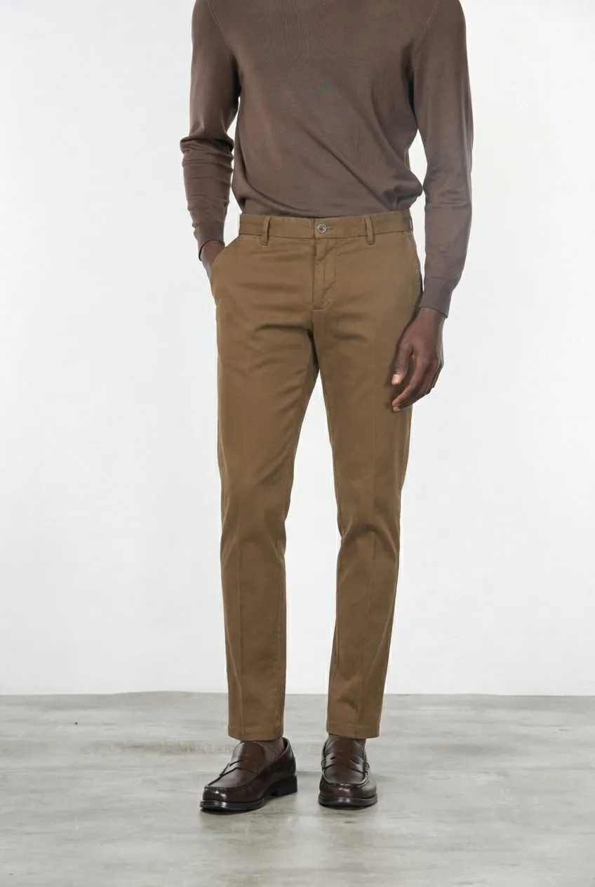 Mason's Milano chino taupe extra slim
