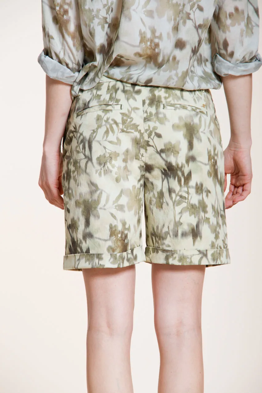 Mason's Jaqueline chino shorts sand slim bladprint