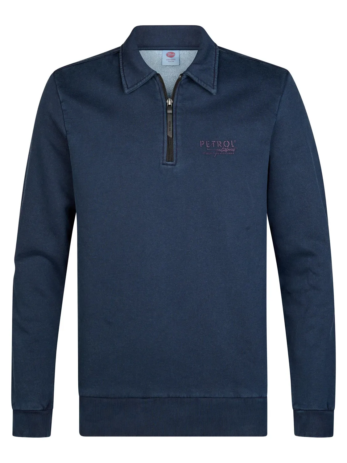 Petrol Industries Millhall sweater Cedar Brown lynlås