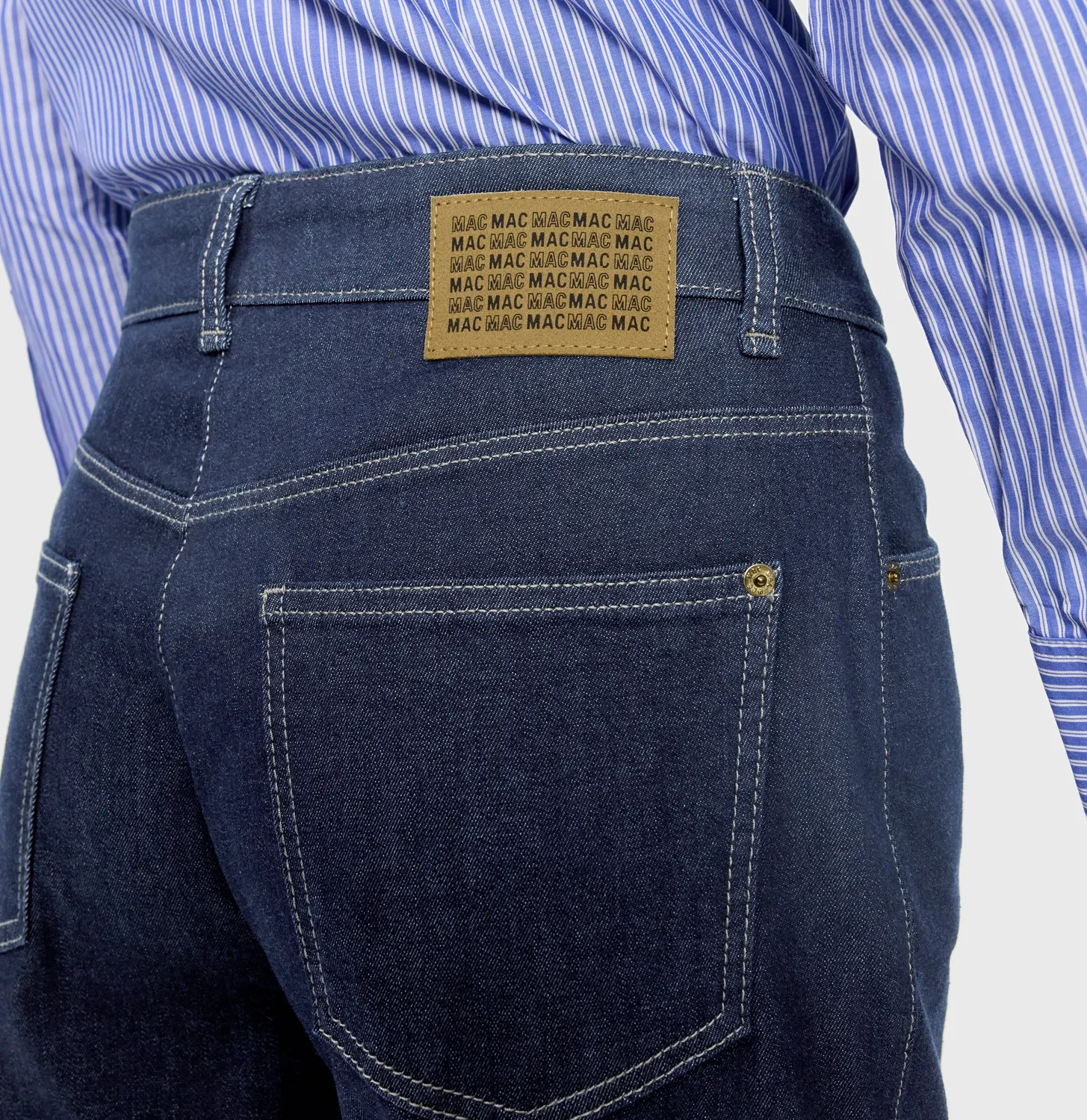 MAC Bobbie 3122 jeans mørkeblå relaxed barrel fit