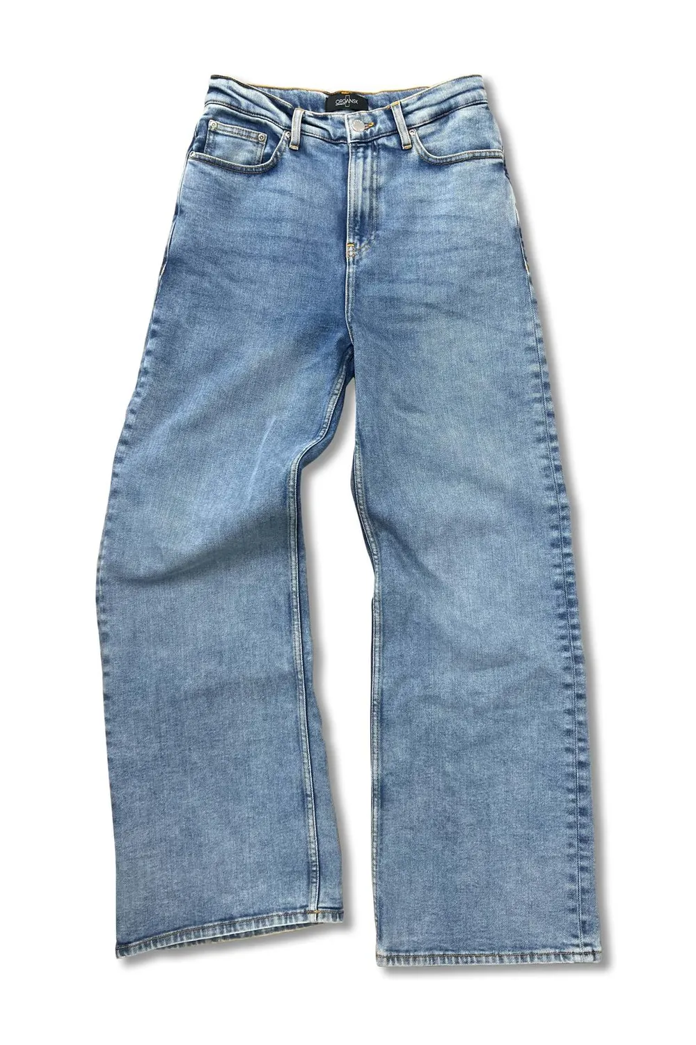 Organsk Streets Blues baggy jeans lav talje