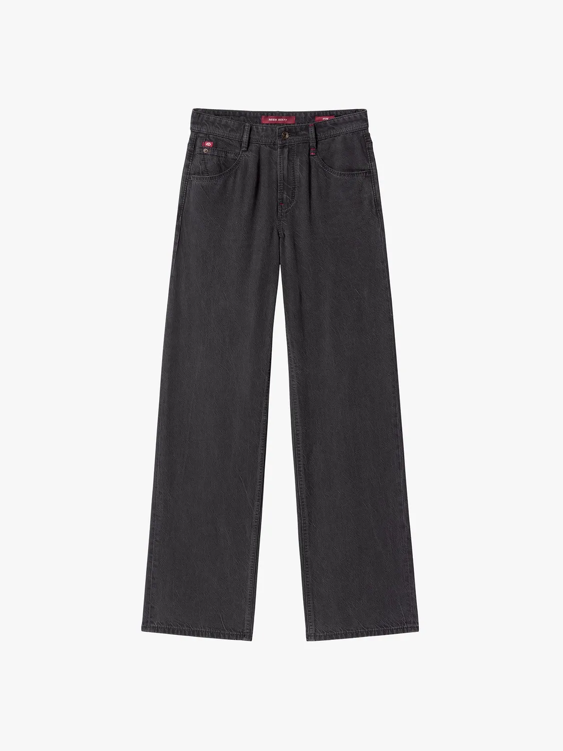 Miss Sixty Anni mid rise straight jeans black fog
