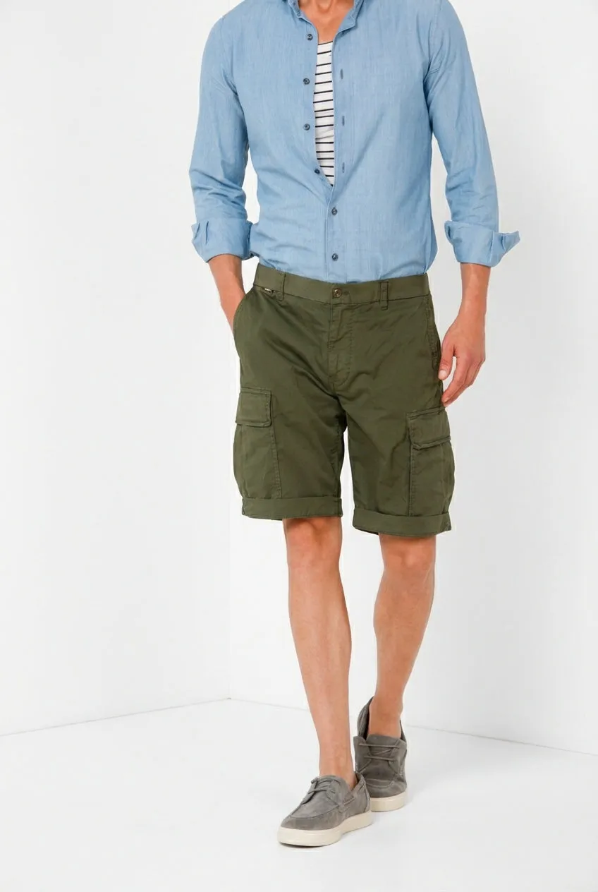 Mason's Cargo M74 cargoshorts skovgrøn relaxed fit
