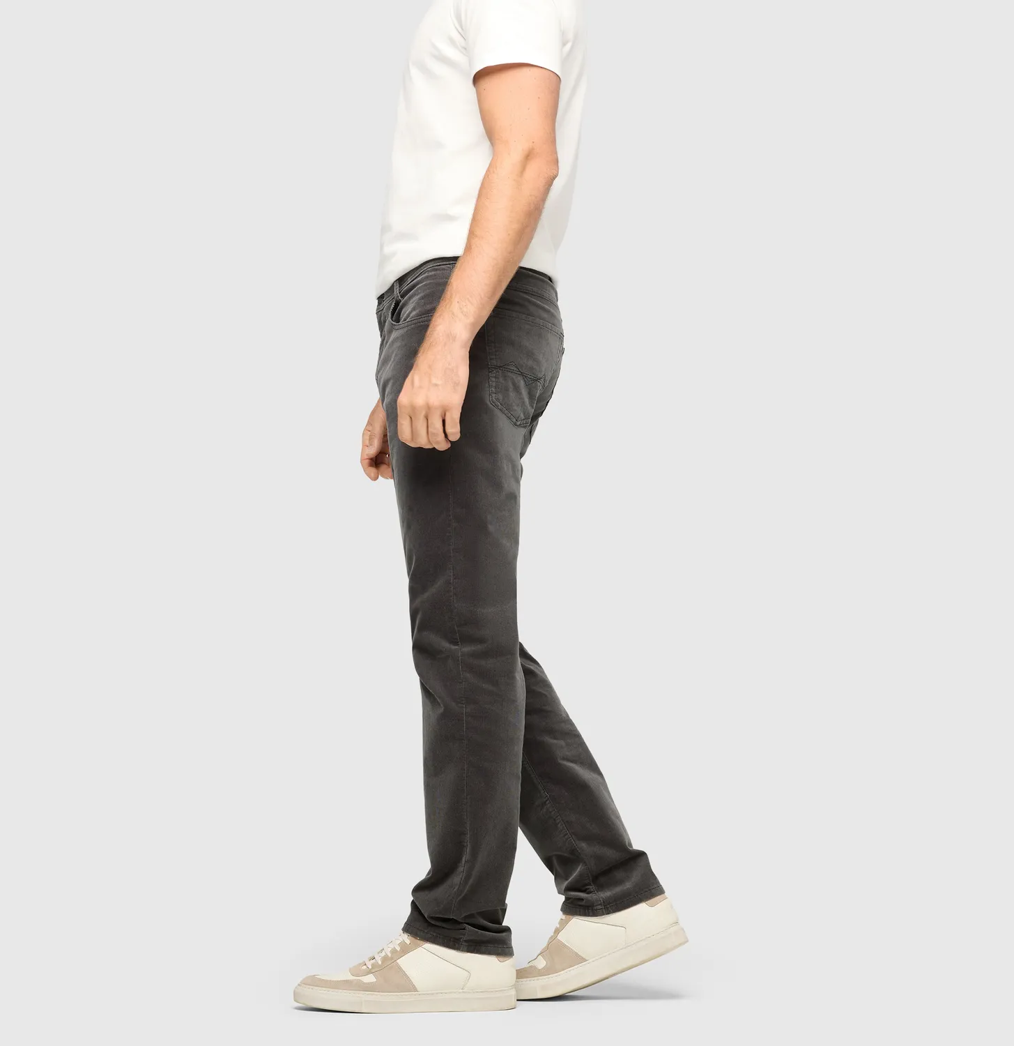 MAC Arne 0501-00-0628 fløjlsbukser grå modern fit