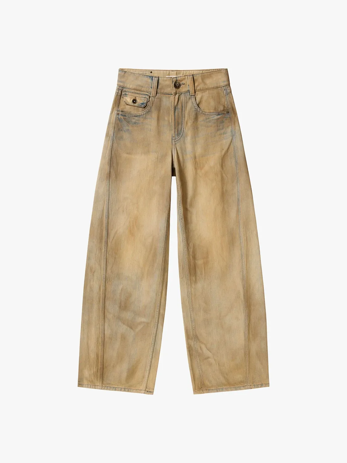 Miss Sixty Distressed Wide-Leg Jeans jeans blå hamp