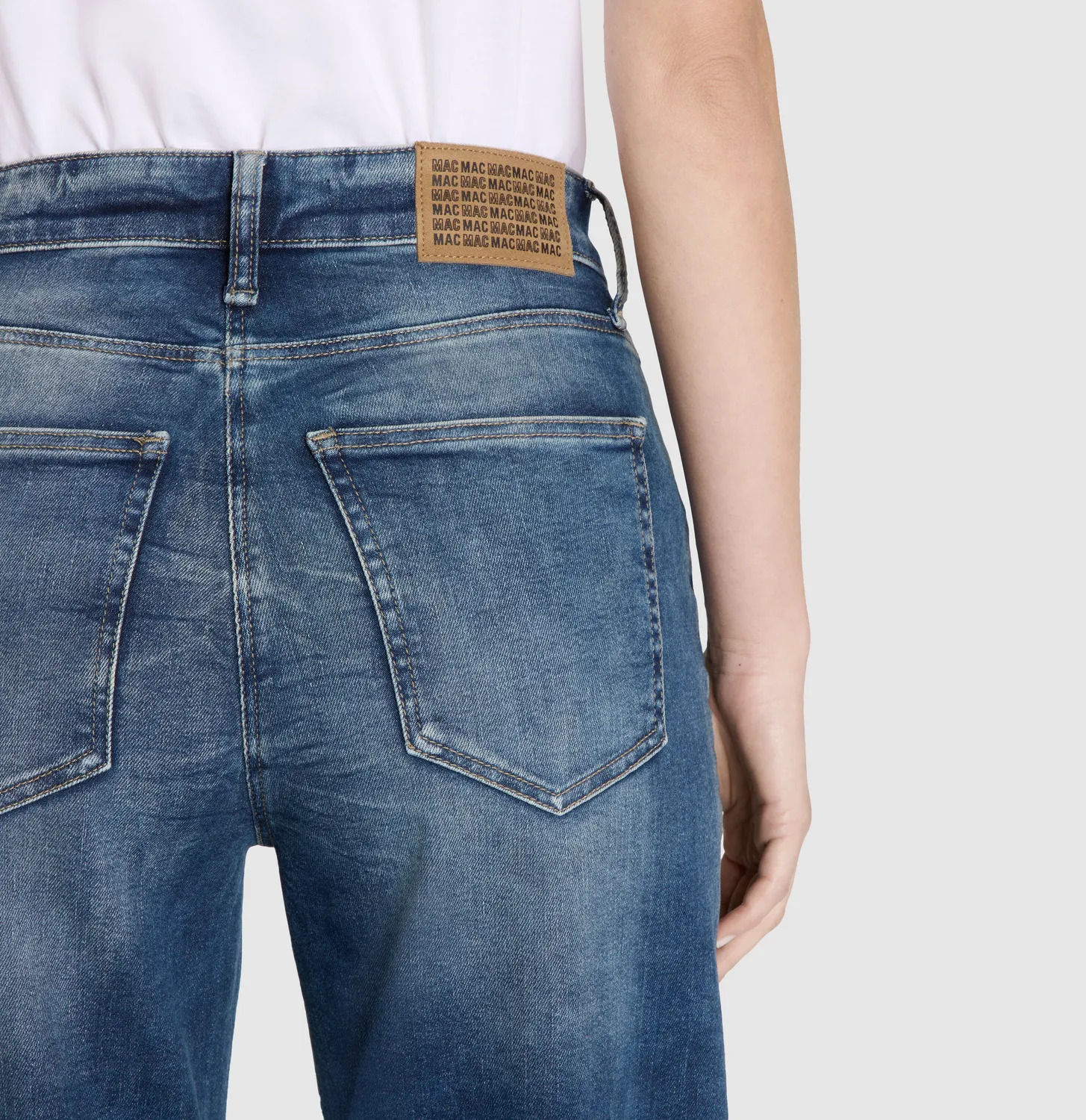 MAC Danni 3110-90-0389L jeans mørkeblå barrel fit