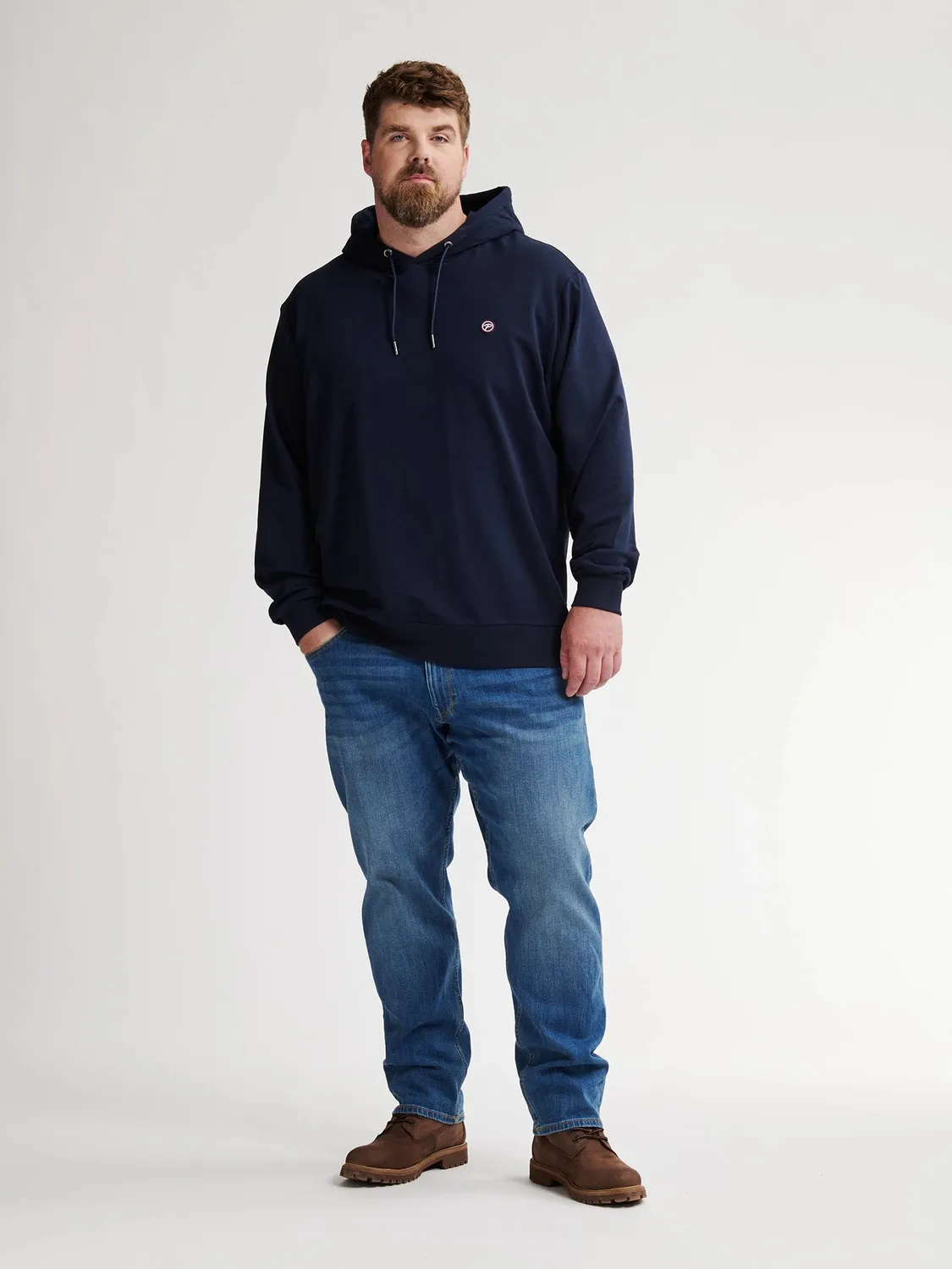 Petrol Industries Greenbay hoodie plus size bomuld