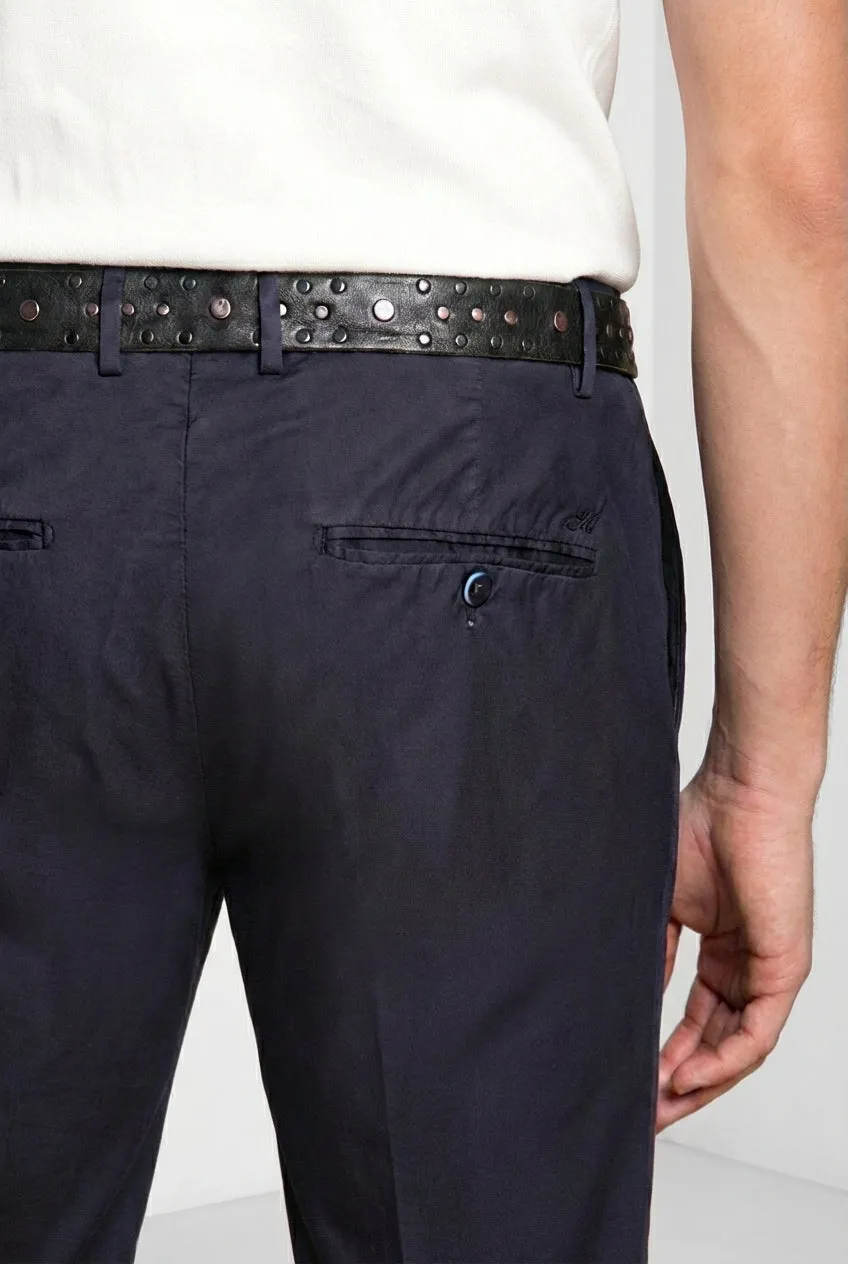 Mason's Milano chino bukser natblå extra slim fit