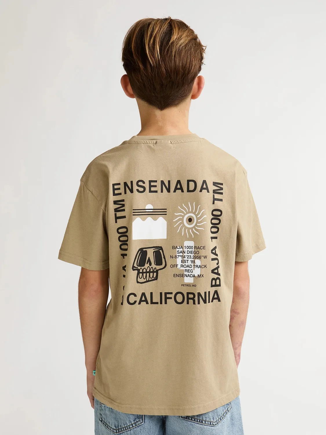 Petrol Industries Sombrero drenge t-shirt rygprint bomuld