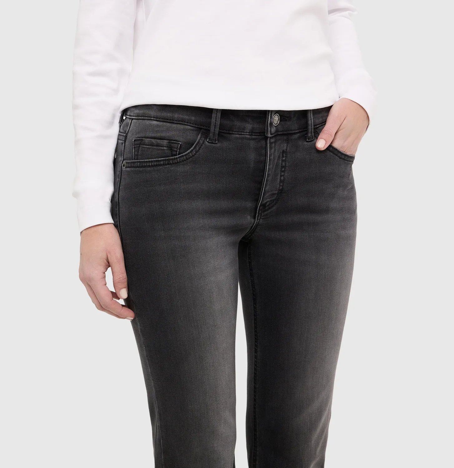MAC Carrie 5954 jeans grå slim fit