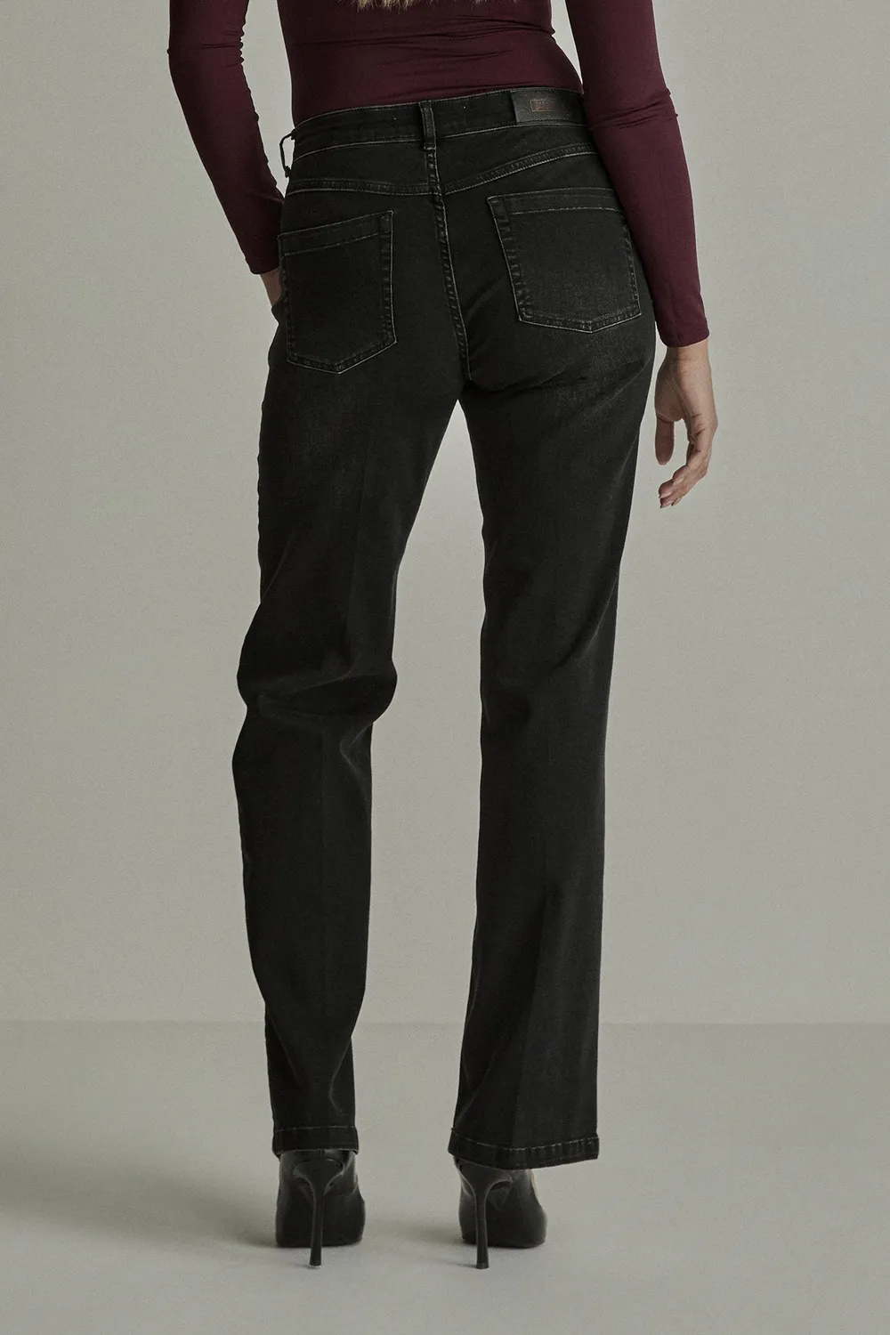 Para Mi Jeans Eve jeans Used Black wide