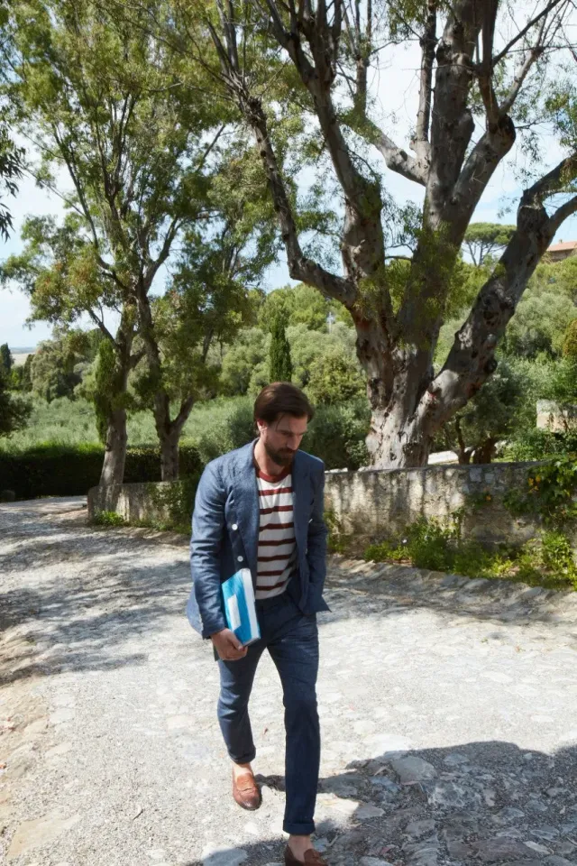 Mason's Milano chino bukser mørkeblå denim extra slim