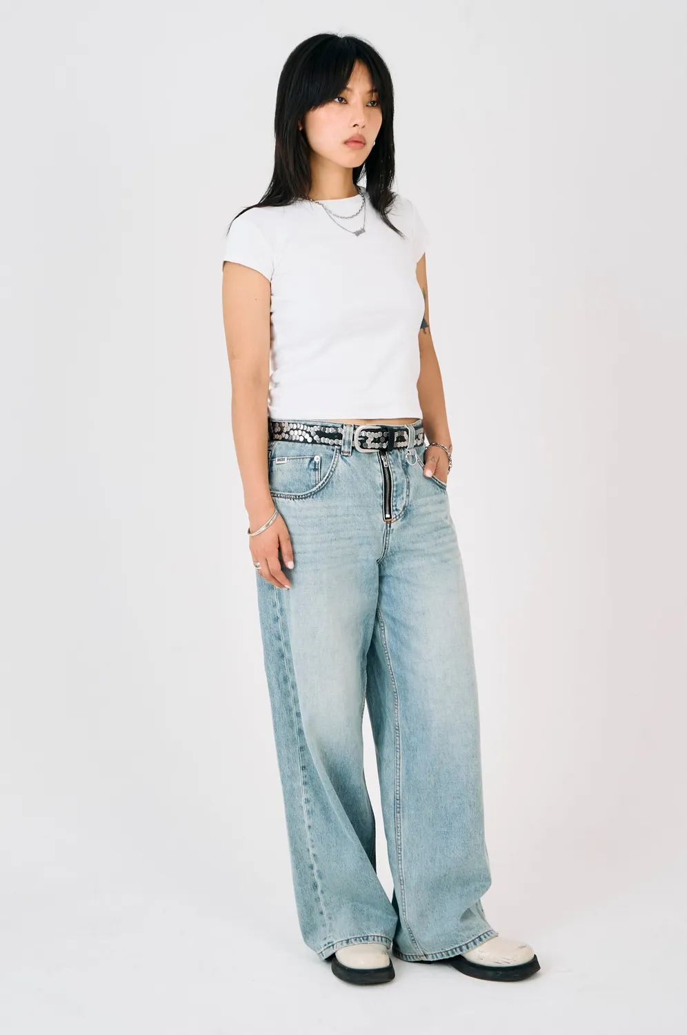 THE RAGGED PRIEST Slim Sweeper jeans lys vask rigid