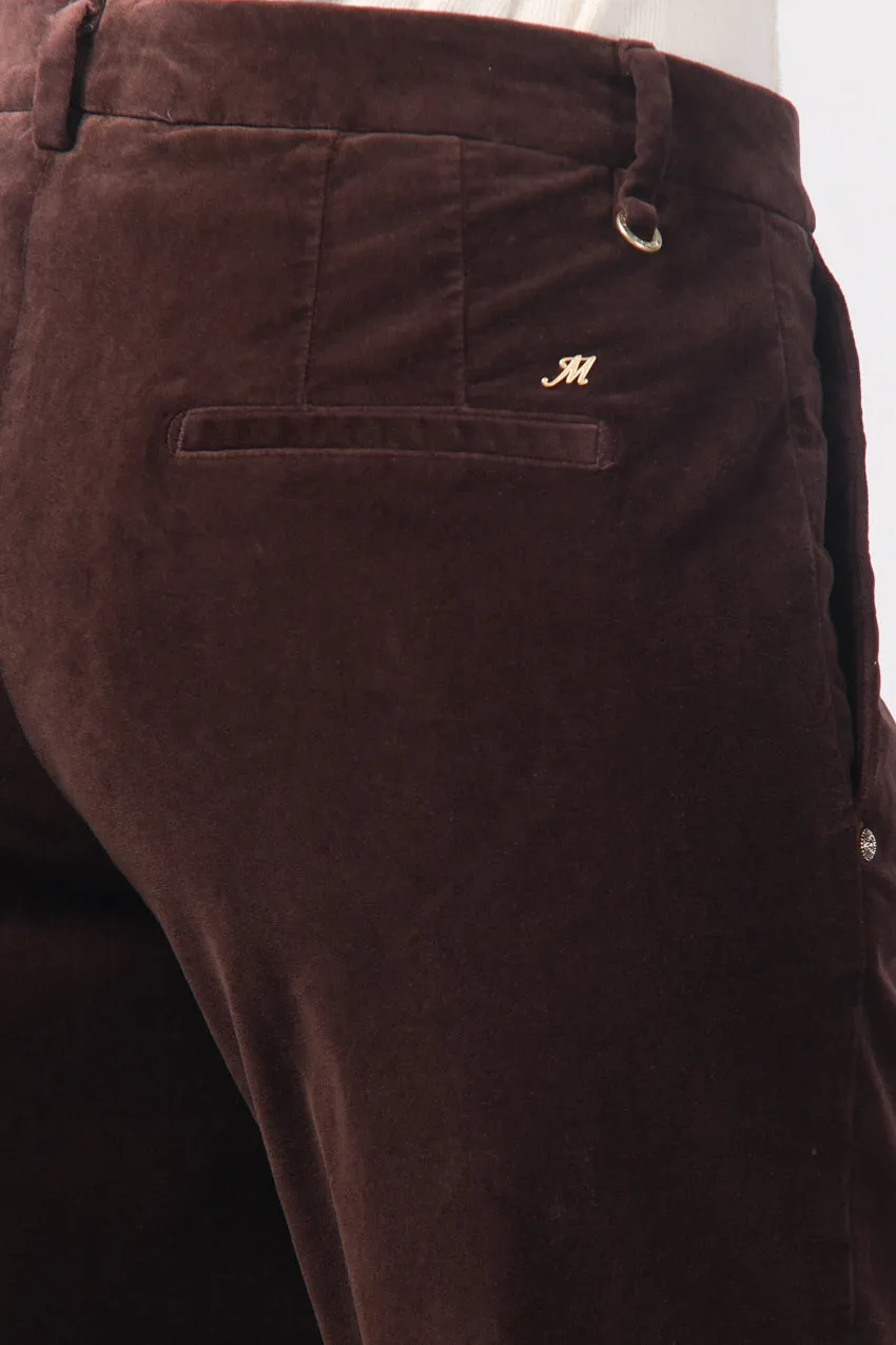 Mason's New York Carrot chinos vinrød fløjl