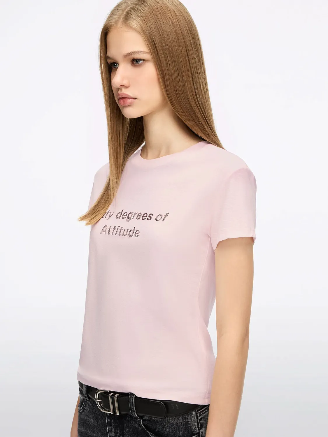 Miss Sixty printed t-shirt light pink