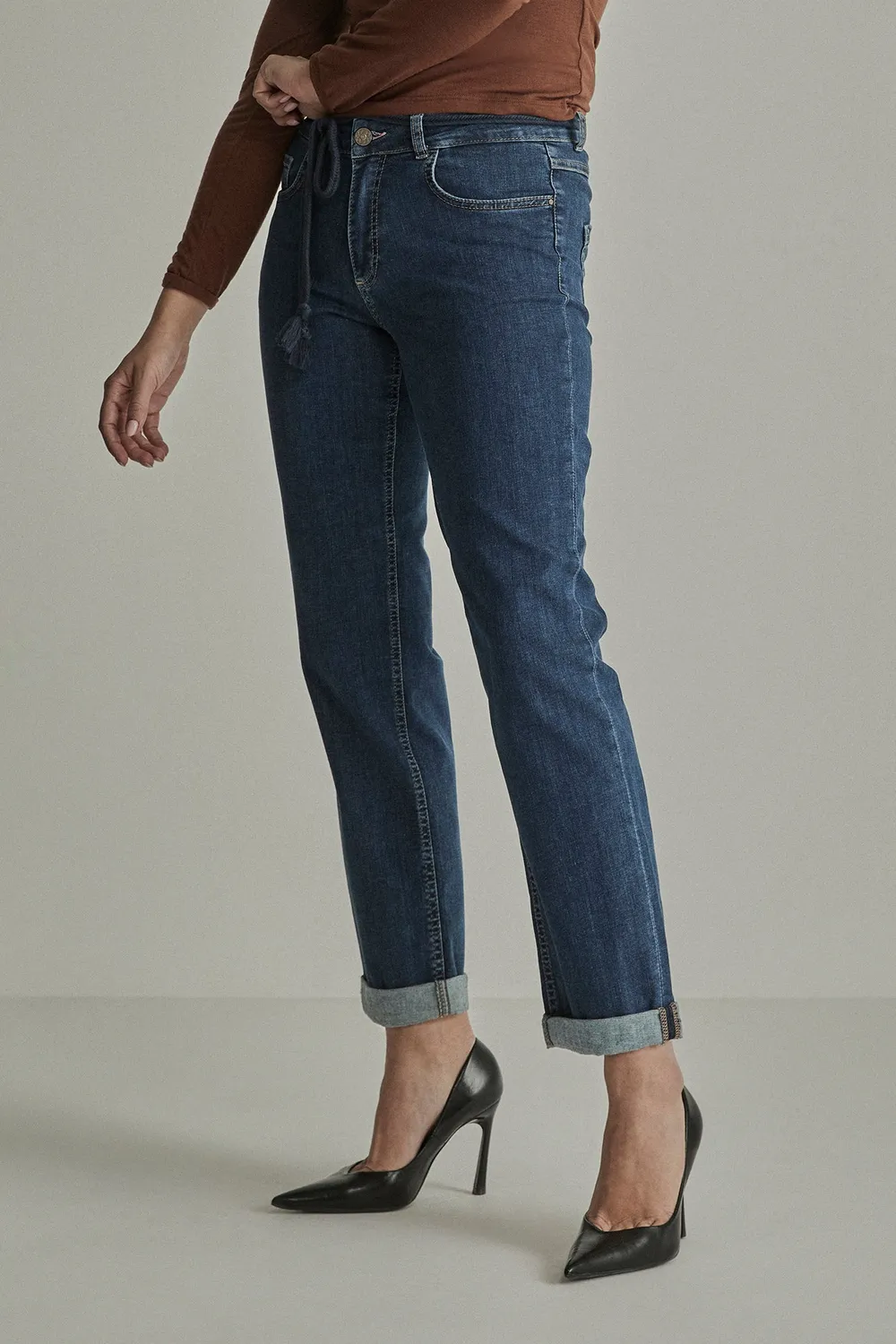 Para Mi Bobby jeans Medium Blue løs pasform