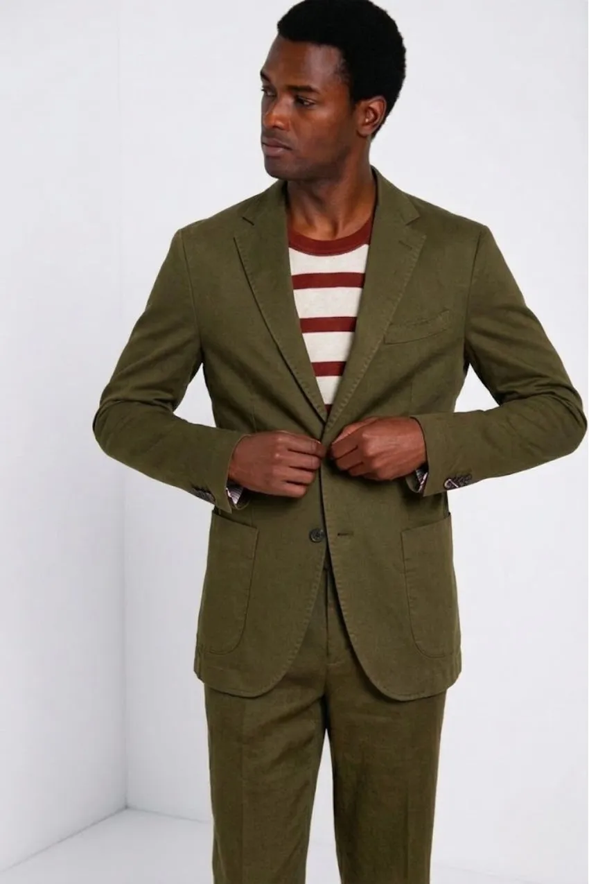 Mason's Da Vinci blazer skovgrøn hør