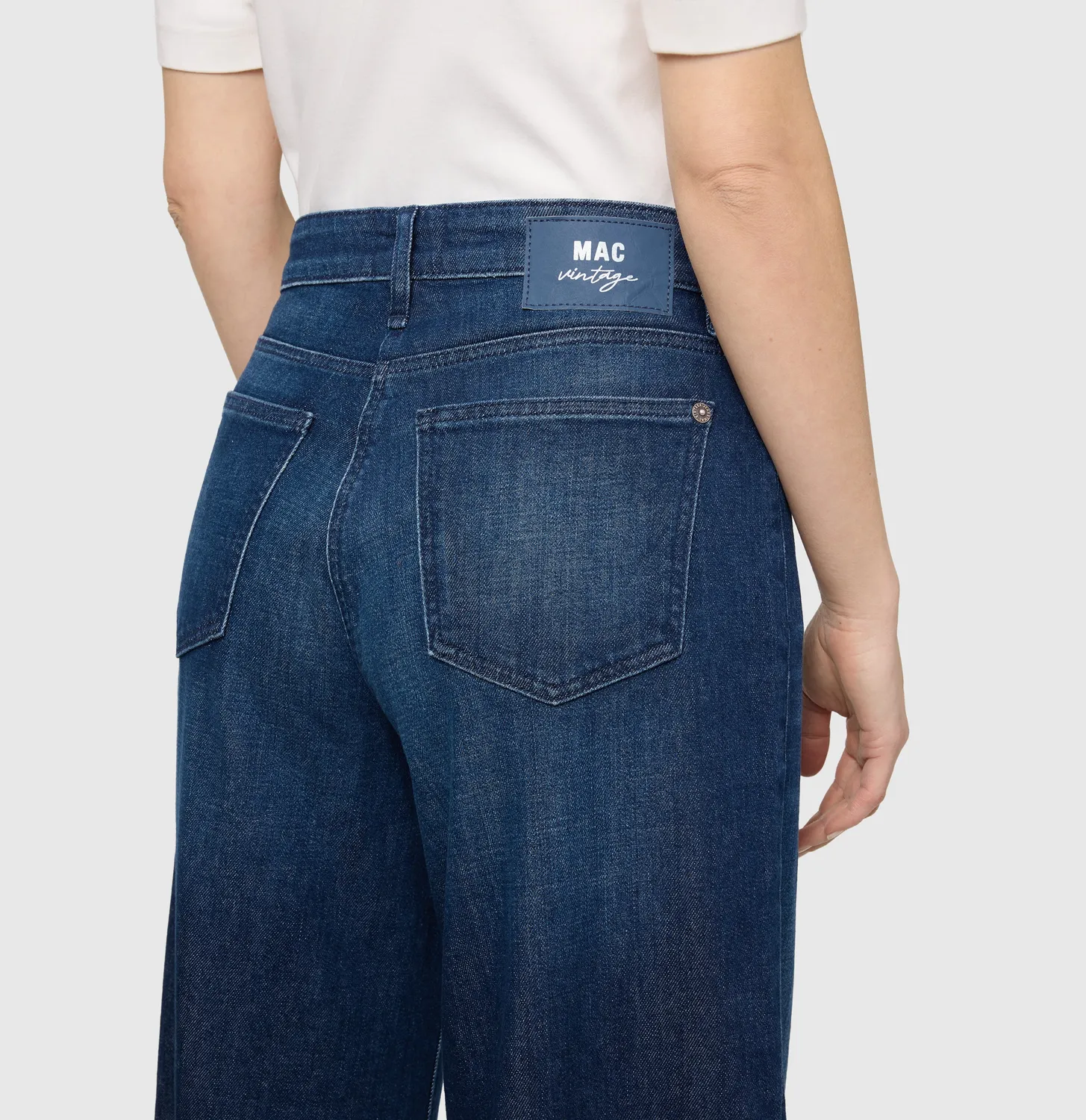 MAC Dakota Barrel 3123 jeans mørkeblå vintage
