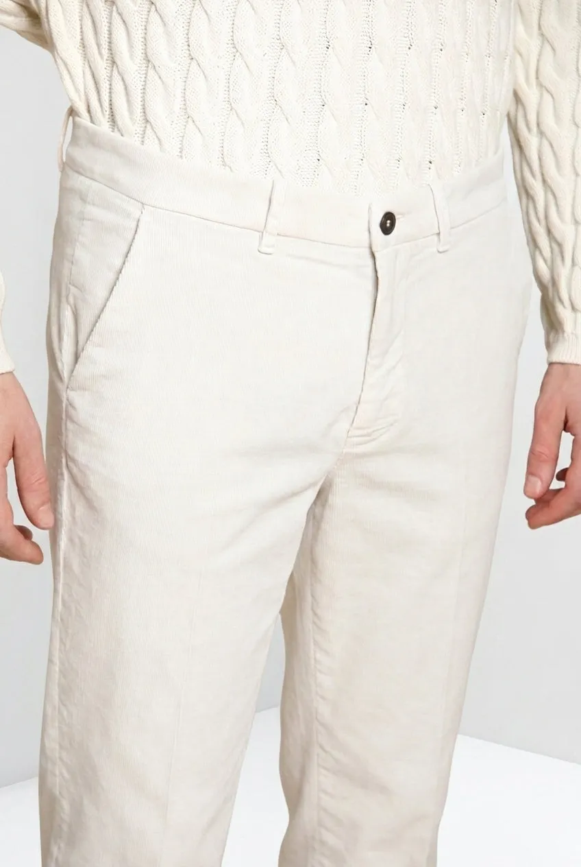 Mason's Chinos chinos off-white relaxed fløjl