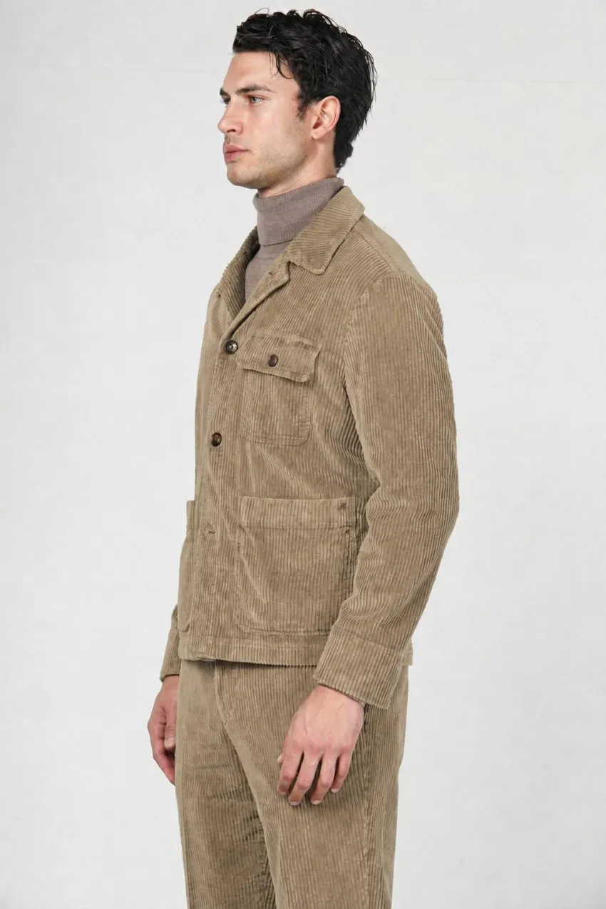 Mason's Work Jacket overshirt fløjl taupe