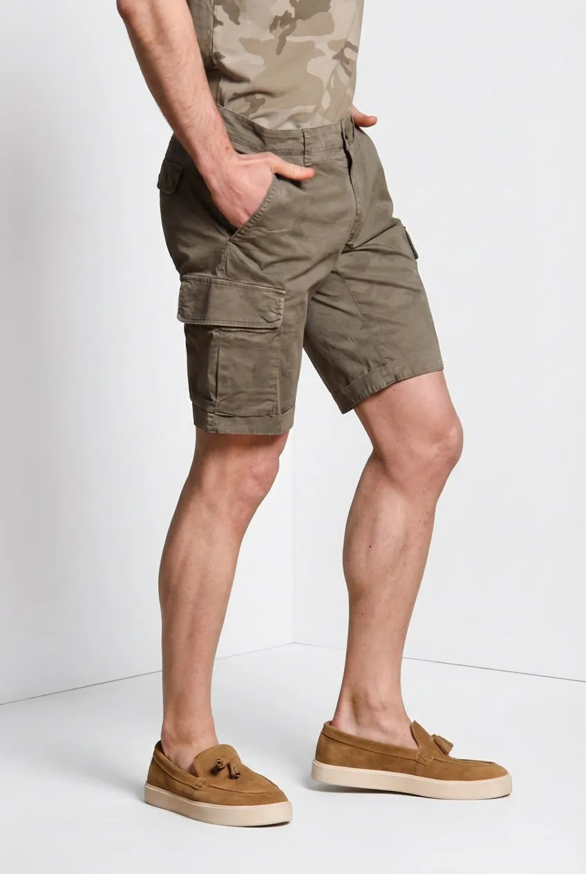 Mason's Chile cargo shorts slim militærgrøn camo